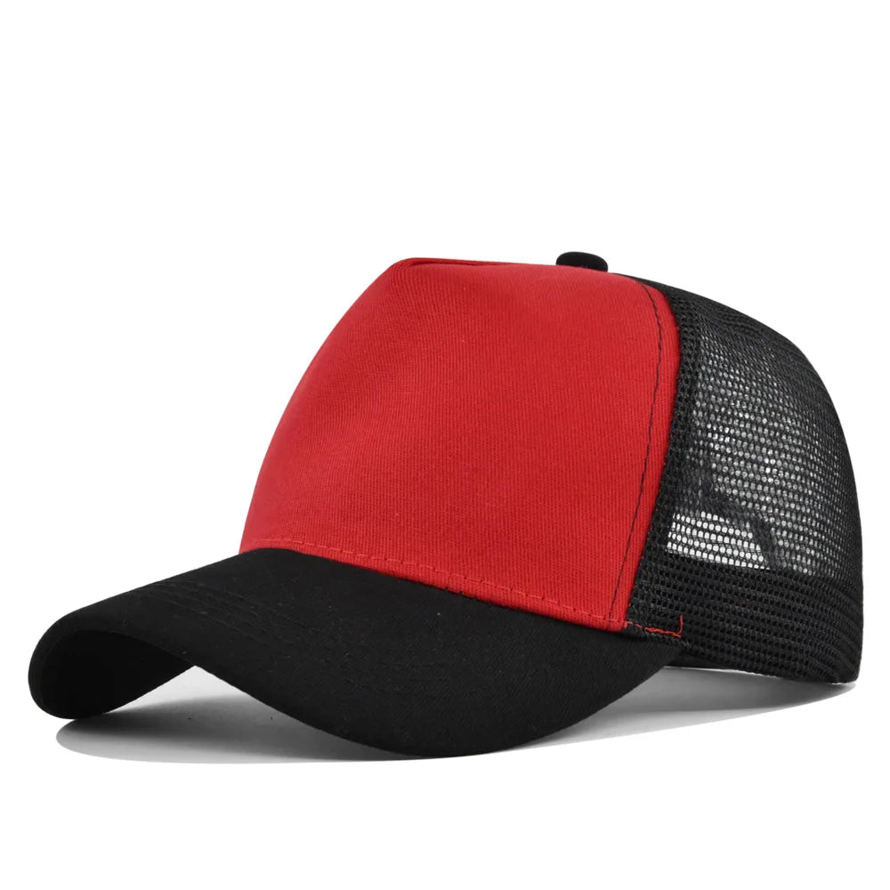 Custom Logo 5 Panel Mesh Baseball Cap for Outdoor Branding
