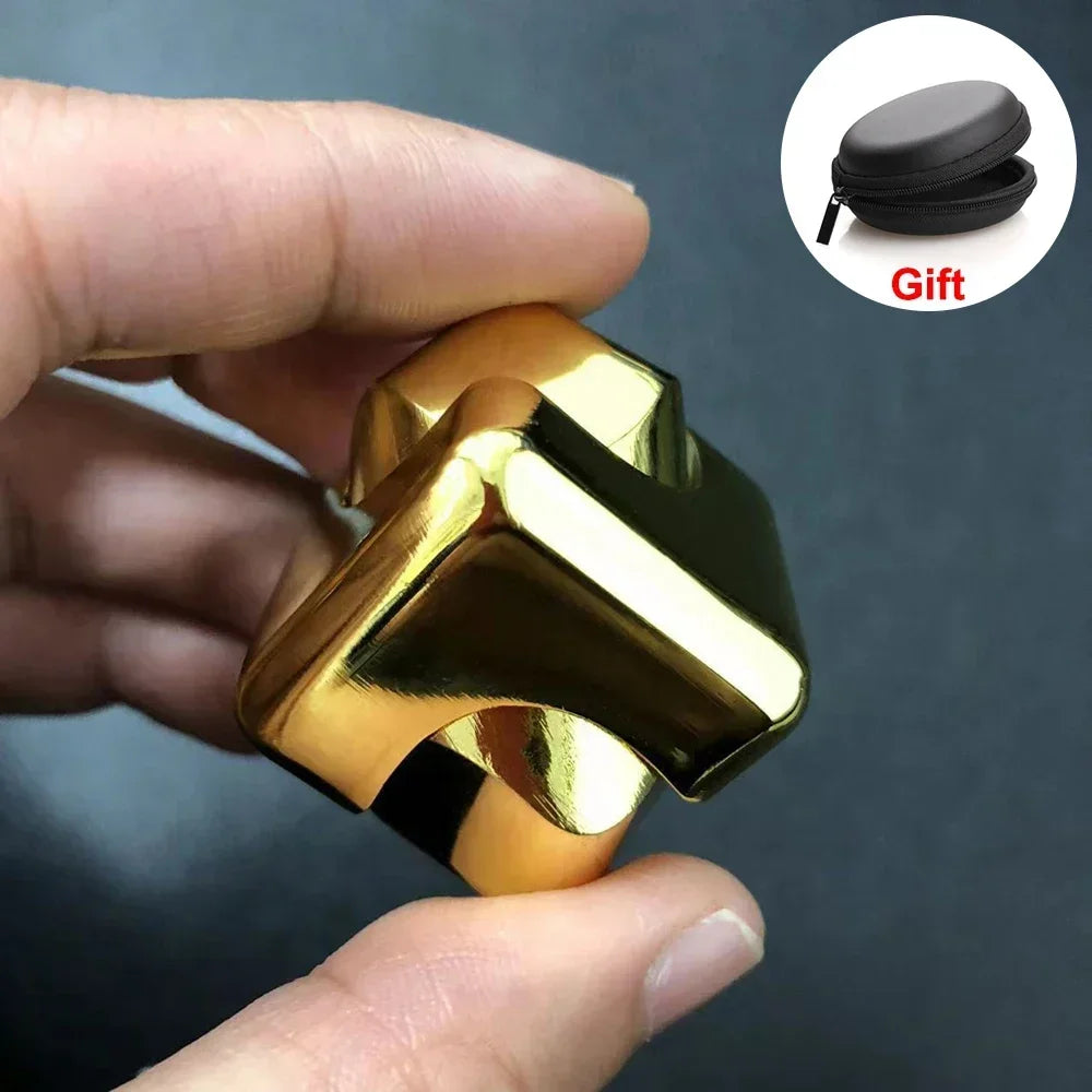 Alloy Cube Spinner Stress Relief Toy – Portable Desk Focus Gadget