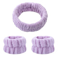 Face Wash Headband & Absorbent Wristband Spa Set