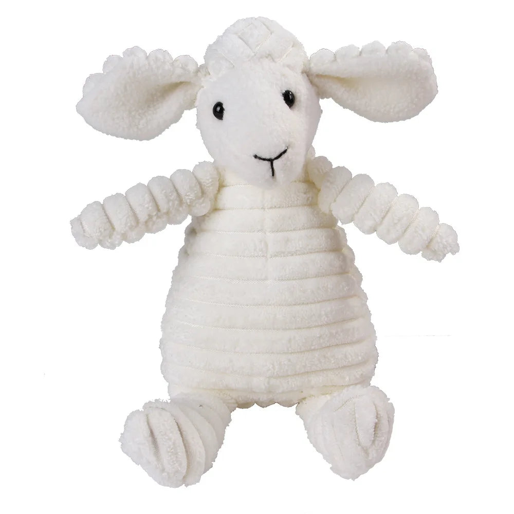 Corduroy Dog Molar Plush Toy for Interactive Chewing and Play
