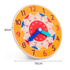 Montessori Wooden Learning Clock Time Teaching Toy for Kids