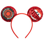Disney Pixar Cars Kawaii Ear Headbands for Adults Lightning McQueen Hairband Cars on The Road Headwear Girl Bow Hair Accessories