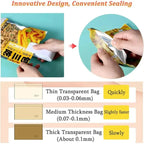Portable Handheld Bag Sealer – Mini Heat Sealer for Plastic Snack Bags