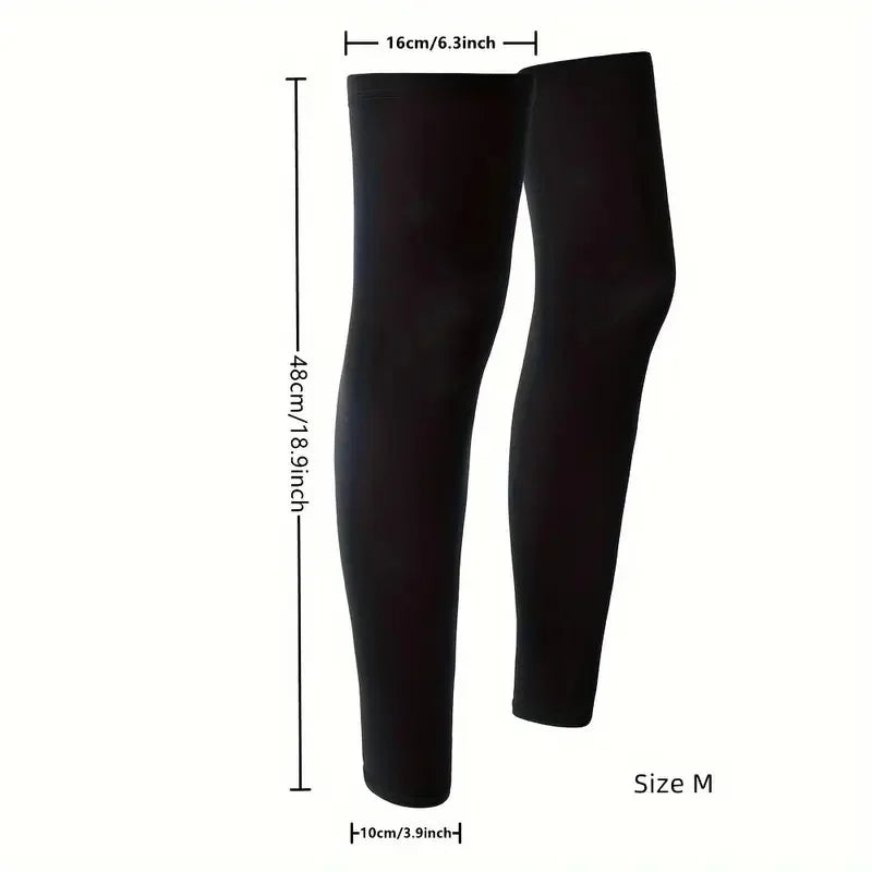Summer Sun Protection Leg Cover High Elastic Breathable Quick-Drying Silicone Anti-Slip Cycling Leg Cover Sun Protection Running