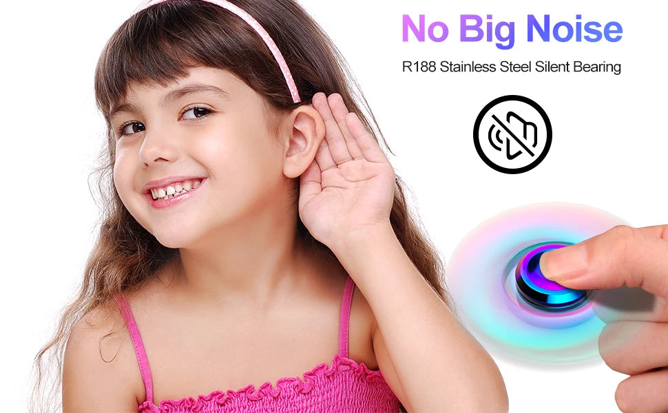 Rainbow UFO Metal Fidget Spinner