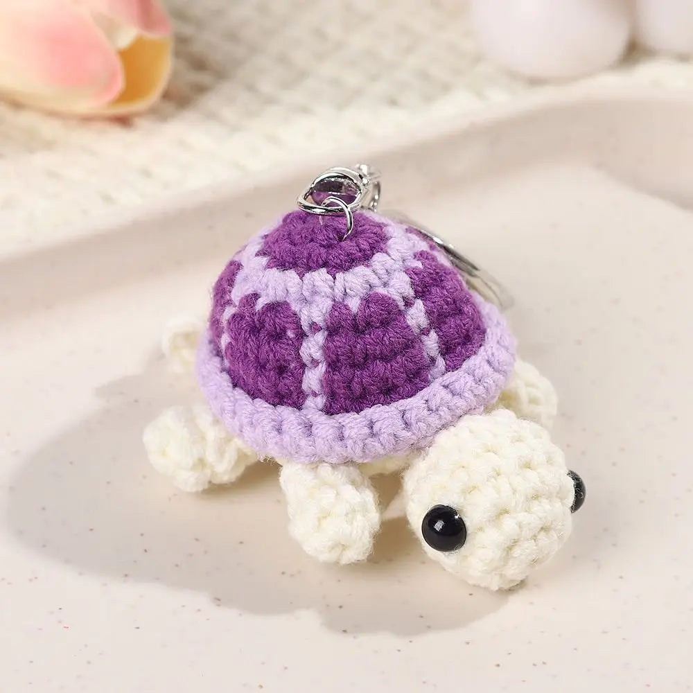 Cute Turtle Crochet Keychain Mini Turtle Bag Charm