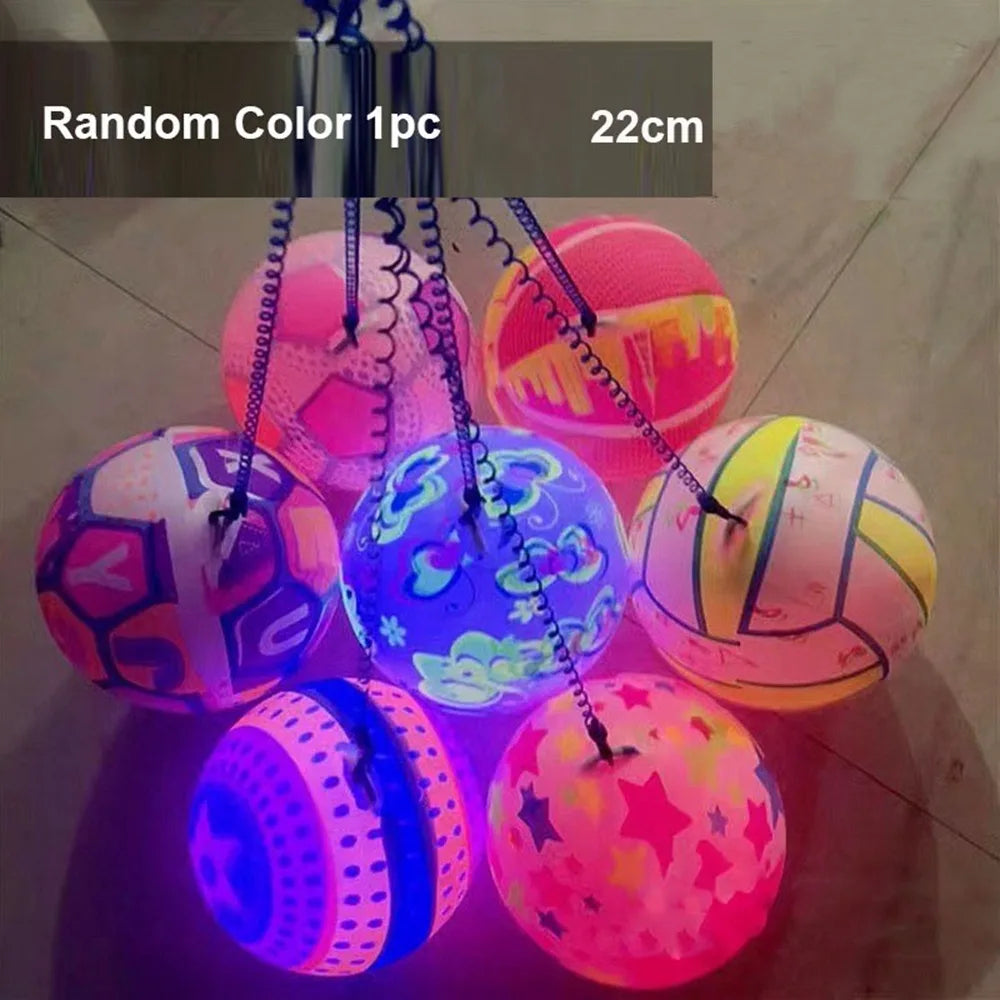 New Durable High Quality Colorful Flash Jumping Ball Multistyles Interactive Glowing Bouncy Ball Gift Children Luminous Toys