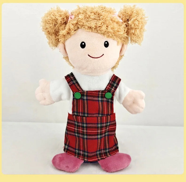 Family Hand Puppet Dolls – Plush Educational Role Play Toy