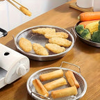 Stainless Steel Filter Tray – Reusable Round Mesh Basket for Frying, Grilling & Food Straining