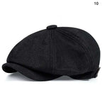 Retro Newsboy Octagonal Beret Cap for Classic Casual Style