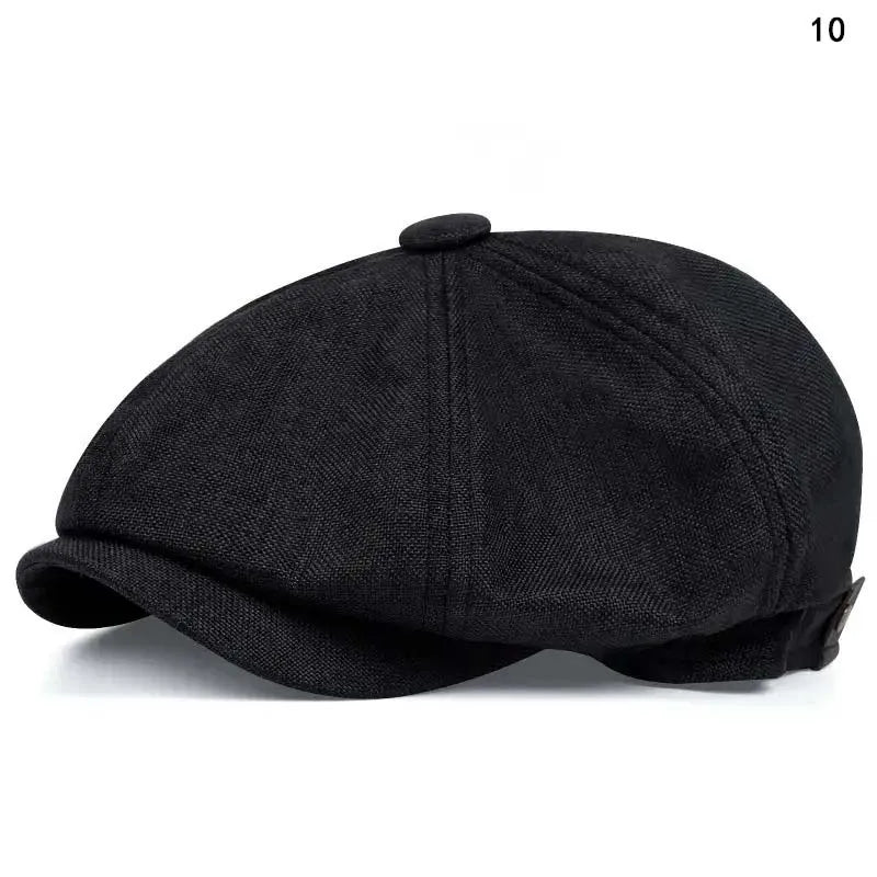 Retro Newsboy Octagonal Beret Cap for Classic Casual Style