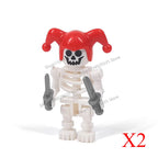 Halloween Scene Building Blocks Skeletons Ghosts Army King Assembled Charactesrs Figures DIY Accessories Bricks Toys Kids Gifts