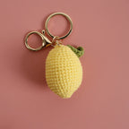 Cute Fruit Crochet Keychain Strawberry Cherry Bag Charm