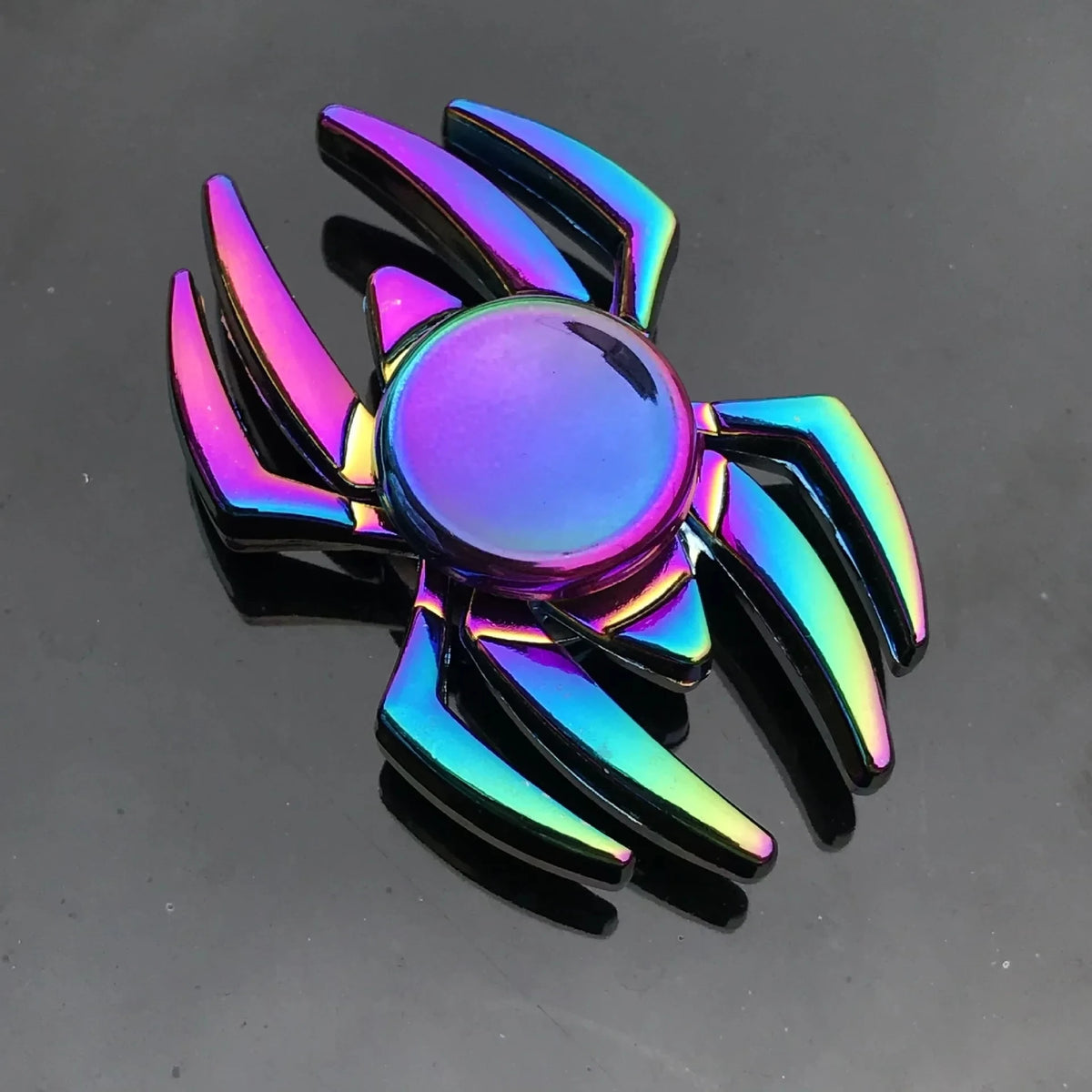 Rainbow Metal Fidget Spinner Stress Relief Finger Toy for All Ages