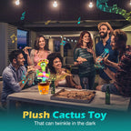 Dancing Talking Cactus Singing Talking Recording Mimic Repeating What You Say Toy Electronic Light Up Plush Give for Kids Gifts