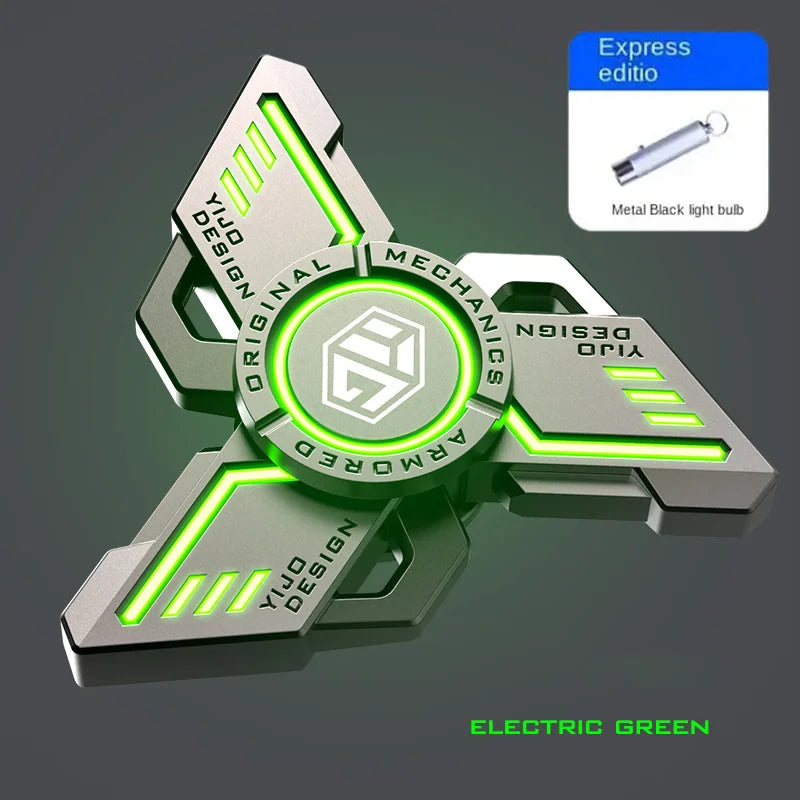 Glow Metal EDC Fidget Spinner Stress Relief Hand Toy