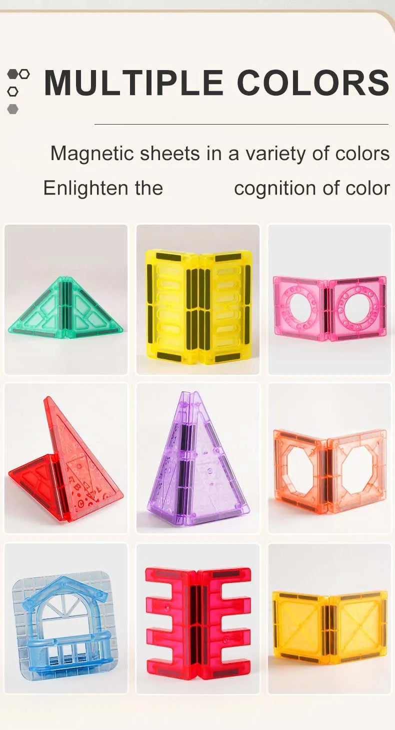 Magnetic Tiles STEM Building Blocks Educational Toy for Kids