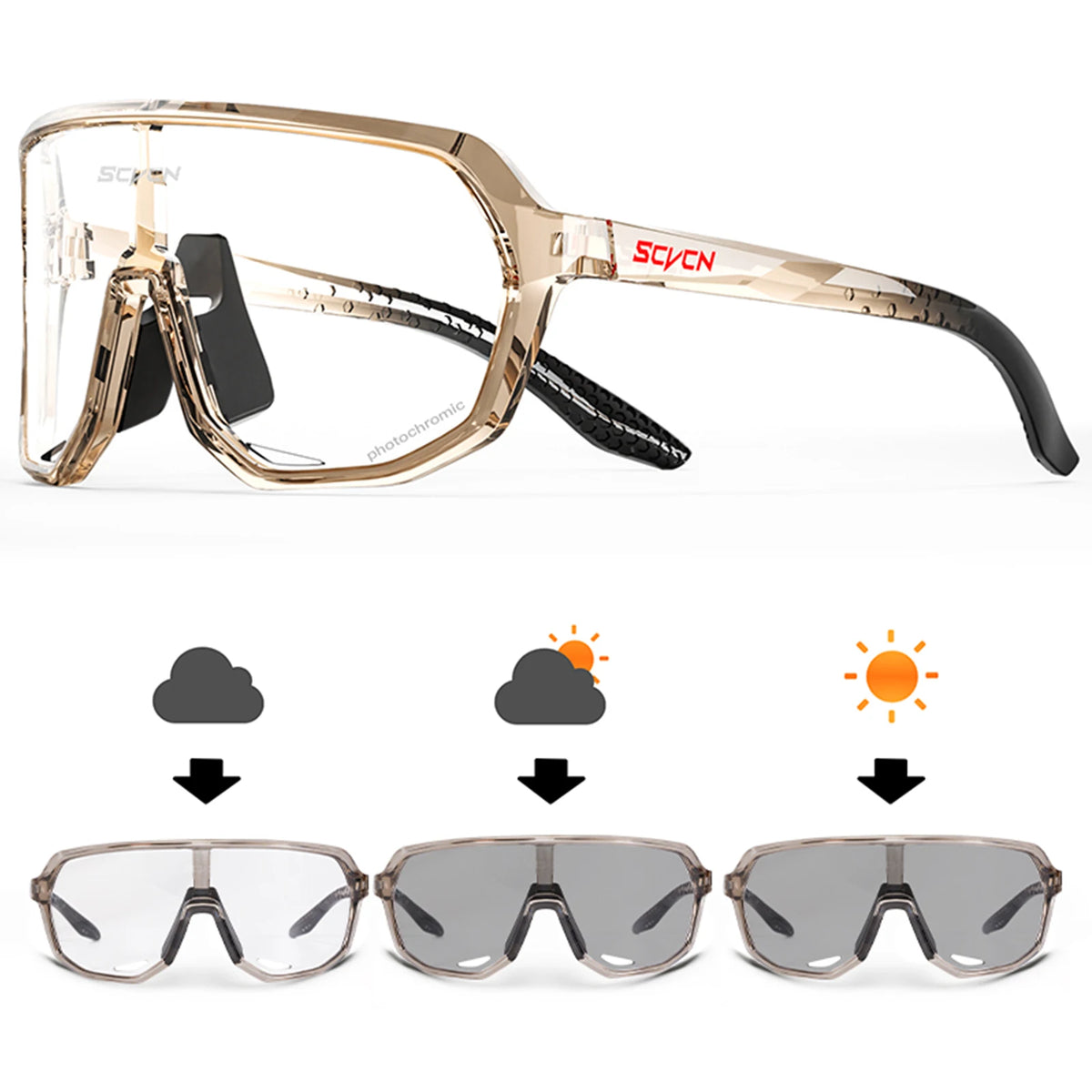 SCVCN UV400 Sports Cycling Sunglasses for Men & Women