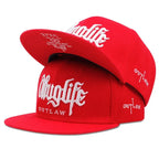 Thug Life Embroidery Snapback Baseball Cap for Streetwear Style