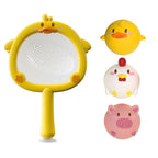 Baby Cute Animals Bath Toy LED Light Up Toys Swimming Water Soft Rubber Float Induction Luminous Duck for Kids Play Funny Gifts
