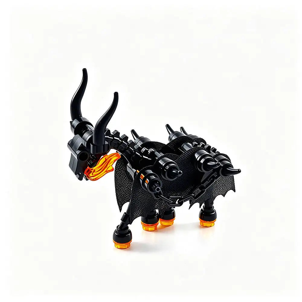 MOC Halloween Skeleton Army Mini Doll Building Blocks DIY Assembled Building Blocks Character Doll Skeleton Horse Ornaments Toy
