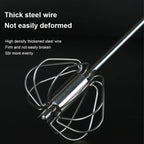 Stainless Steel Semi Automatic Egg Beater – Manual Push Whisk Mixer