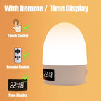 Touch Night Light Rechargeable 3 Color Wireless Baby's Room Bedside Lamp USB LED Night Light Ambient Soft Light For Kids Gift