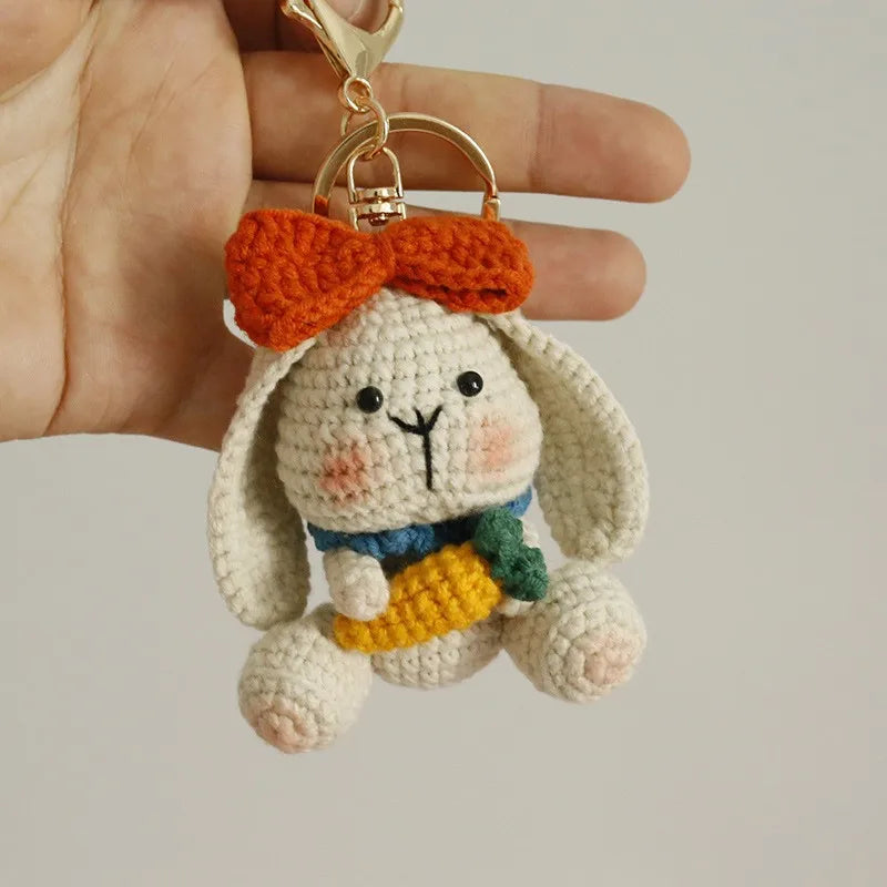 Exquisite Kitten Crochet Keychain Cute Cat Bag Charm