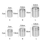 Stainless Steel Seasoning Jar with Rotating Lid for Salt and Spices