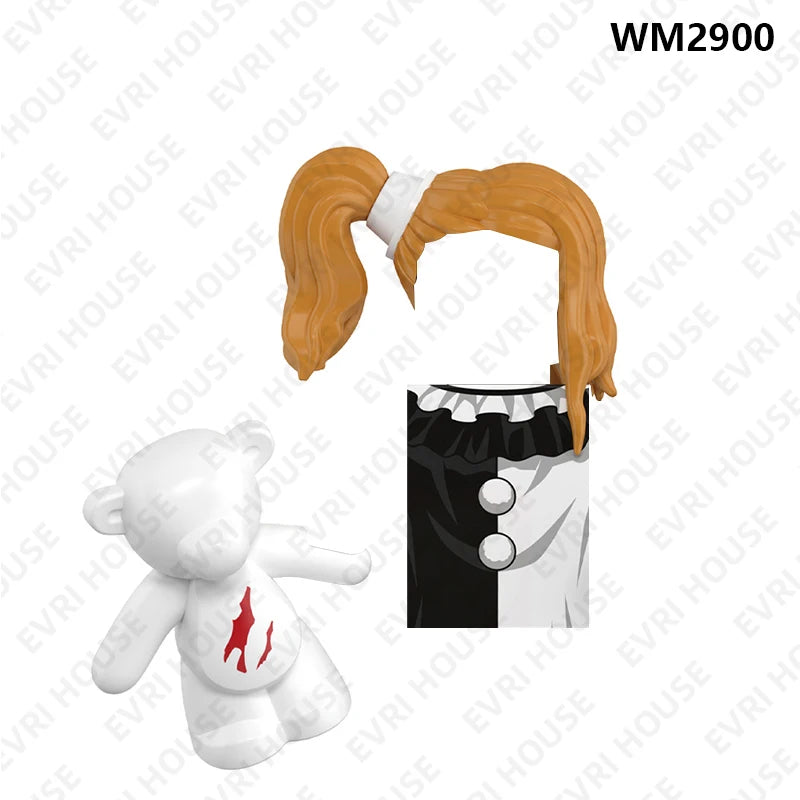 Horror Movie Mini Action Figures Bricks Building Blocks Accessory Toys For Children WM6205