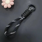 Paracord Braided Keychain Wrist Lanyard for Outdoor Everyday Carry
