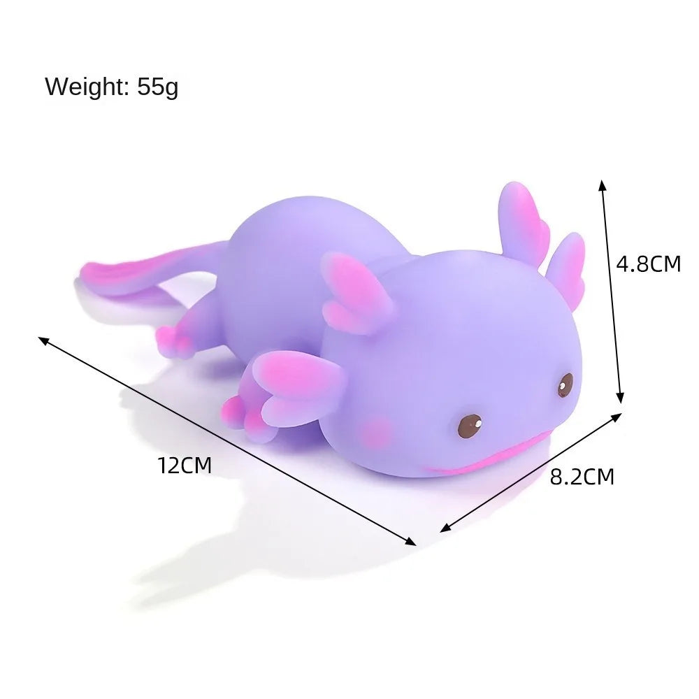 Cute Axolotl Squishy Squeeze Fidget Toy for Stress Relief Kids