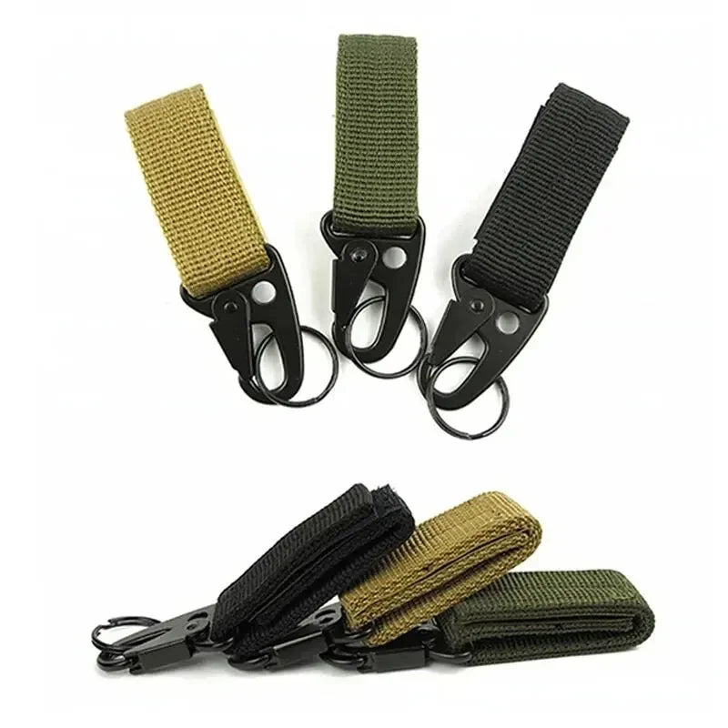 2PCS Tactical MOLLE Hanging Buckle Carabiner Clips for Outdoor Gear