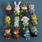 Cute Puppy Crochet Keychain Handmade Dog Bag Charm