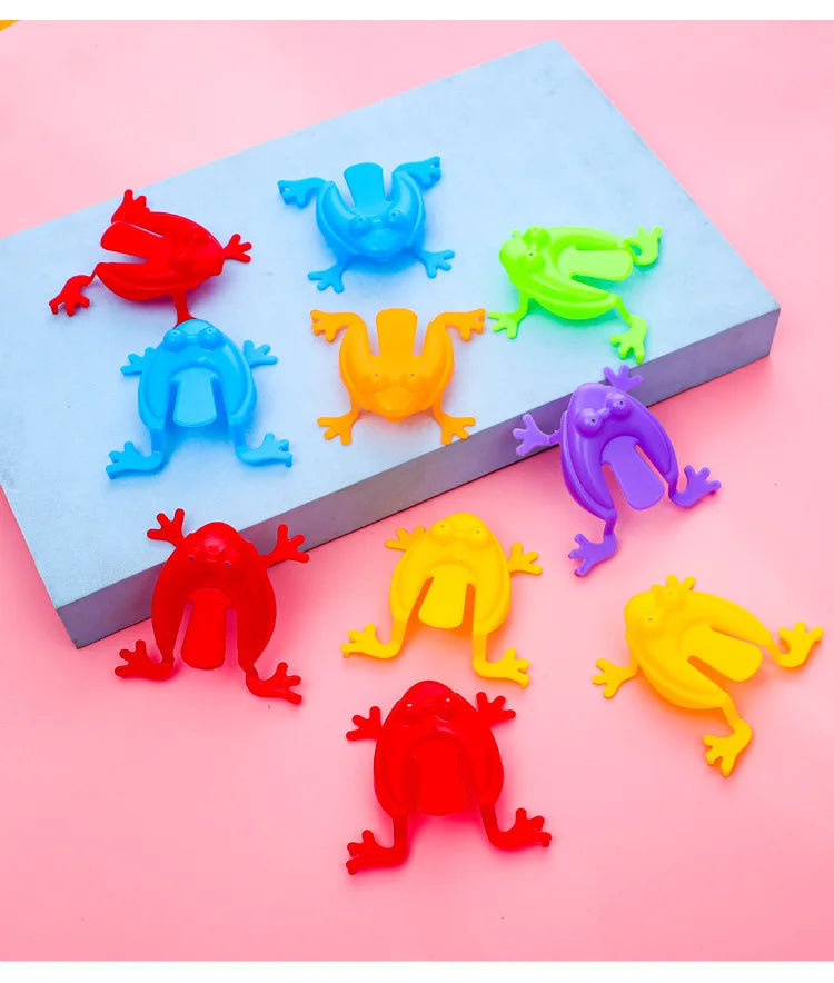 20PCS Colorful Jumping Frog Bouncing Toy Set for Kids