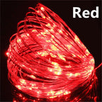 10/20/30M USB LED String Lights Copper Silver Wire Garland Light Waterproof Fairy Lights For Christmas Wedding Party Decoration