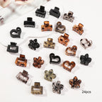 Mini Flower Hair Claw Clips Pack for Women & Girls