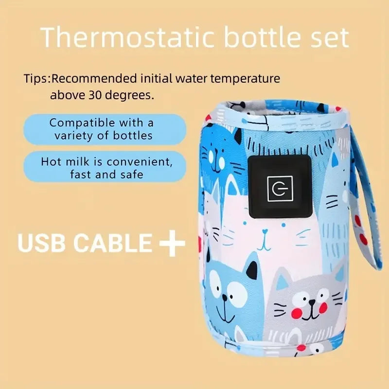 Portable USB Baby Bottle Warmer for Travel & Stroller