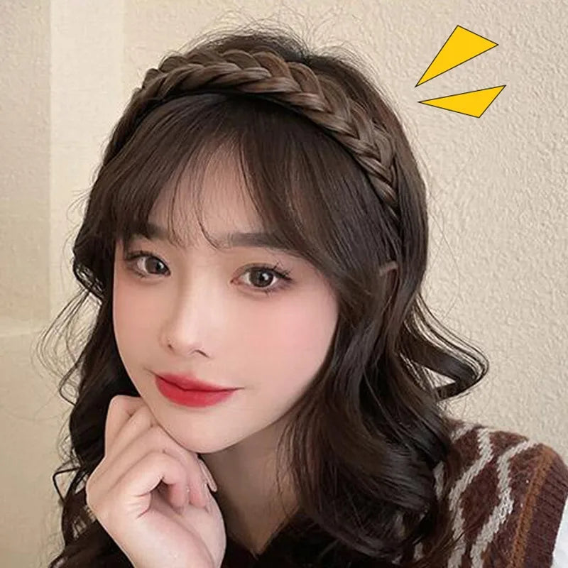 Synthetic Braided Headband for Women
