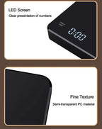Electronic Coffee Scale with Timer and Silicone Pad USB Rechargeable