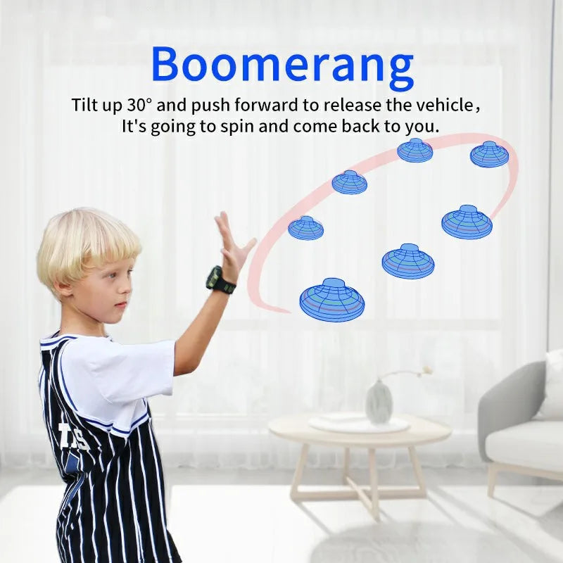 Flying Ball Boomerang Flyorb Magic With LED Lights Drone Hover Ball Fly Nova Orb Flying Spinner Fidget Toys Children Family Gift