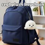 Cute Seal Plush Crochet Keychain Soft Animal Bag Charm