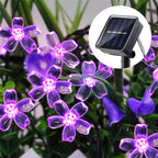 LED Solar Cherry Blossom Light String Outdoor Courtyard Decoration Festival Cherry Blossom Waterproof Atmosphere Light String