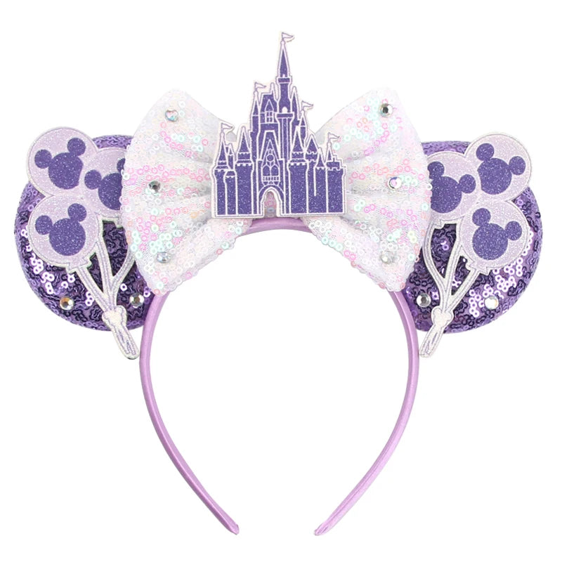 Sequin Mouse Ears Bow Headband for Women & Girls