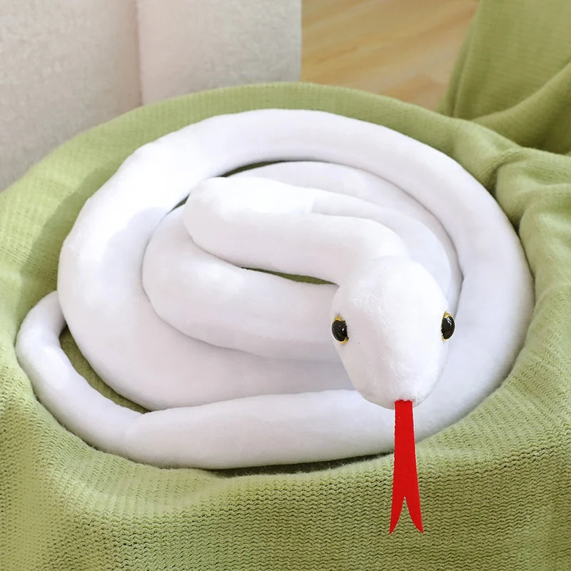 Long Python Snake Plush Toy Soft Stuffed Animal Pillow