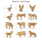 Mini Farm & Wildlife Animal Figurine Set