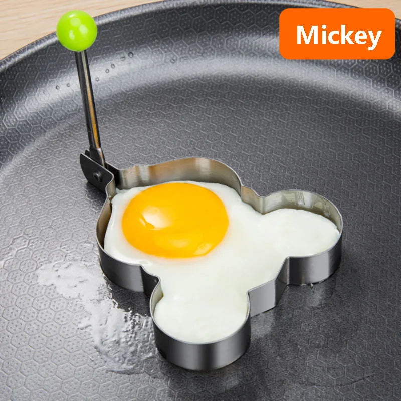Stainless Steel Heart Fried Egg Mold for Pancakes and Omelettes