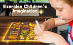 LED Drawing Board for Kids – Light Up Erasable Memo Board
