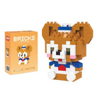 Disney 214 style Winnie LinaBell StellaLou Building Blocks Princess Cartoon Figrues Bricks Children's Assembly Toys Model Gift