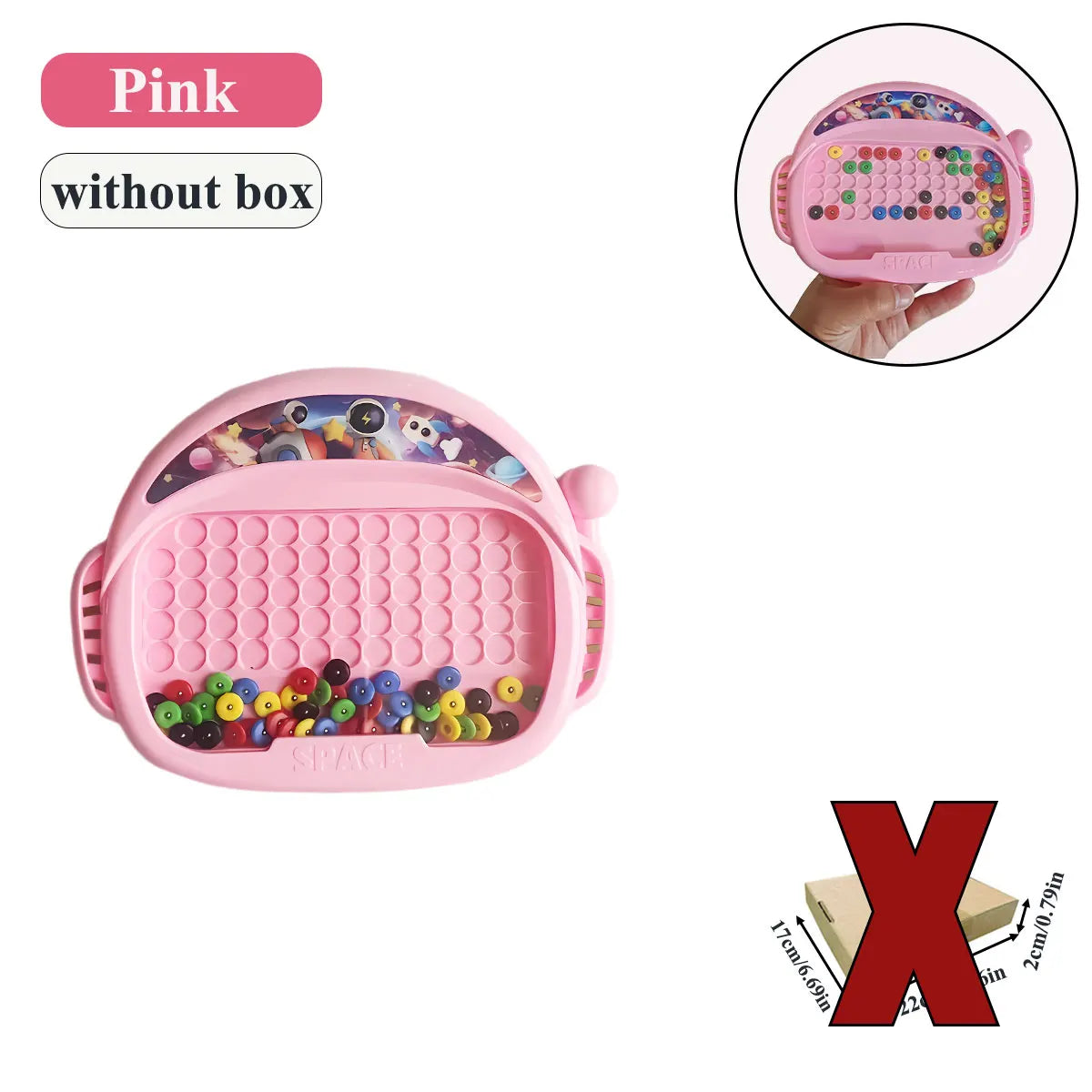 Magnetic Beads Doodle Board with Pen for Creative Learning and Drawing